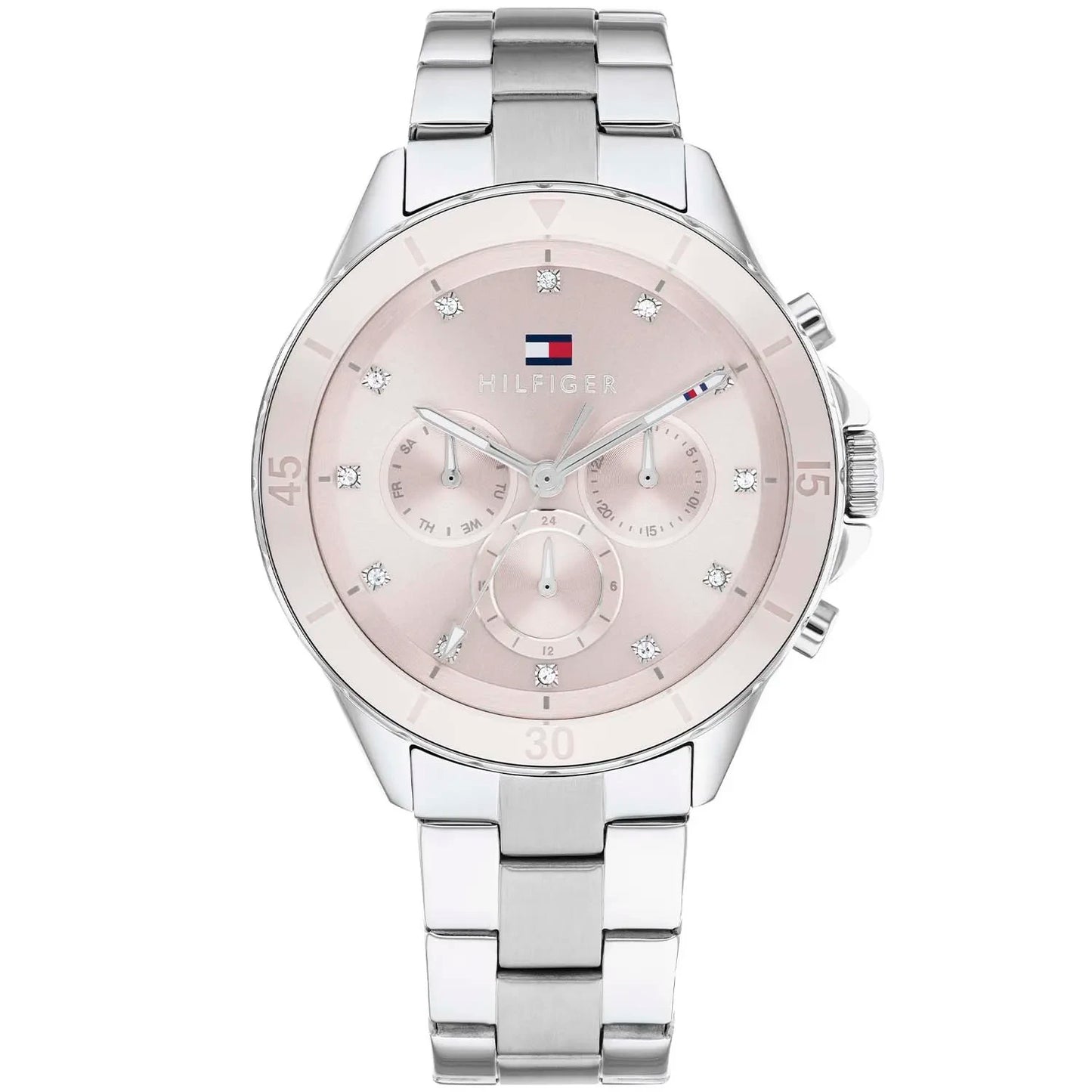 Ladies Tommy Hilfiger Mellie Pink Dial Chronograph Watch