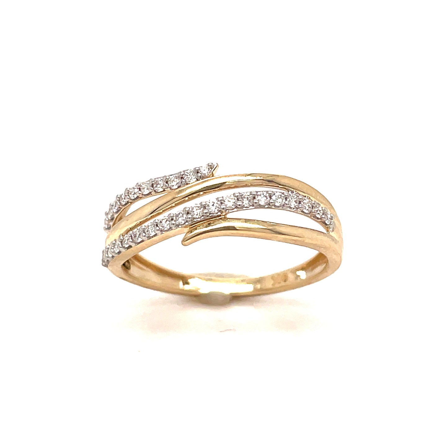 9ct Wrap .20ct Diamond Ring
