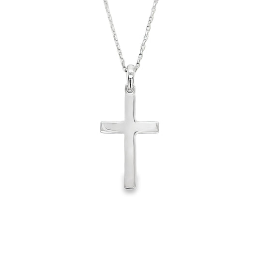 Sterling Silver Polished Gents Cross Pendant