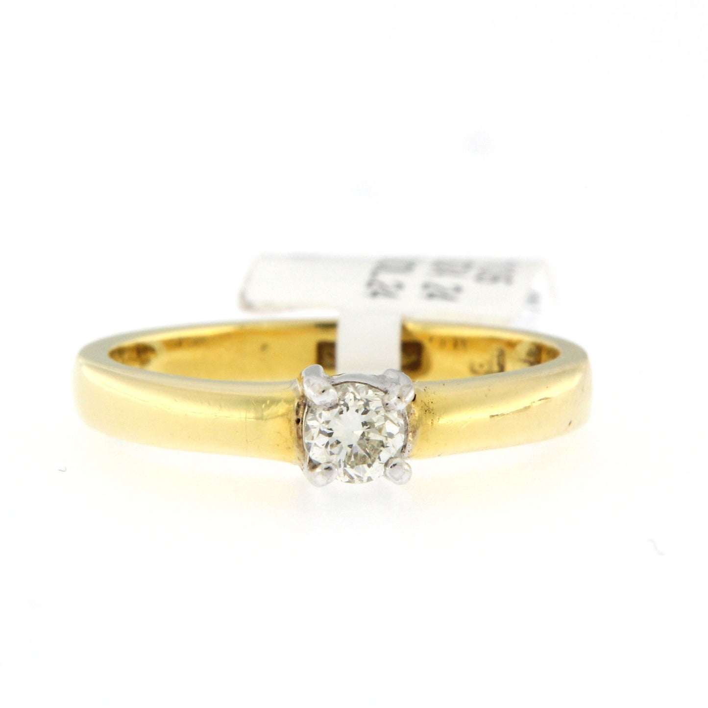 18ct Brilliant Cut Solitaire Diamond Ring .24ct.