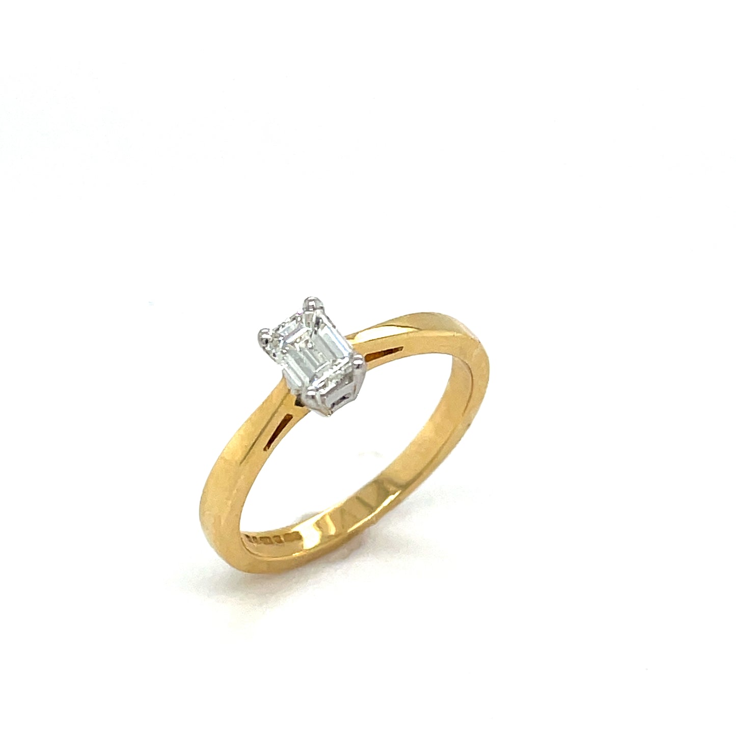 18ct Brilliant Cut Solitaire Diamond Ring .40ct