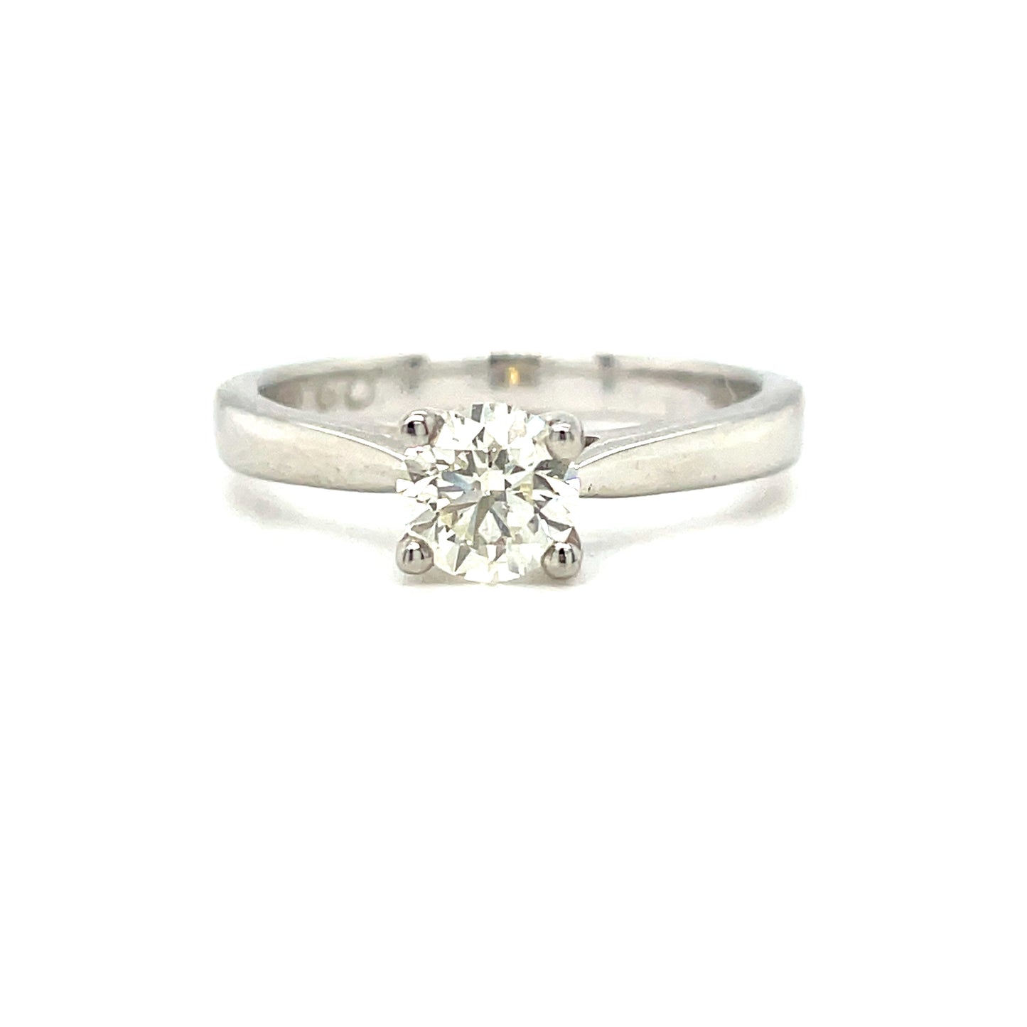 Platinum Solitaire 4claw .60ct Diamond Ring