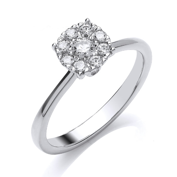 18ct Wh Sol Illus .33ct