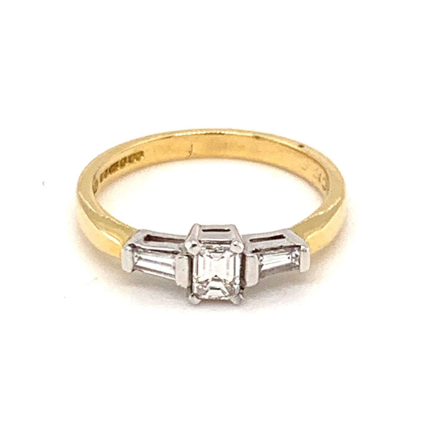 18ct Three Stone .40ct Diamond Ring
