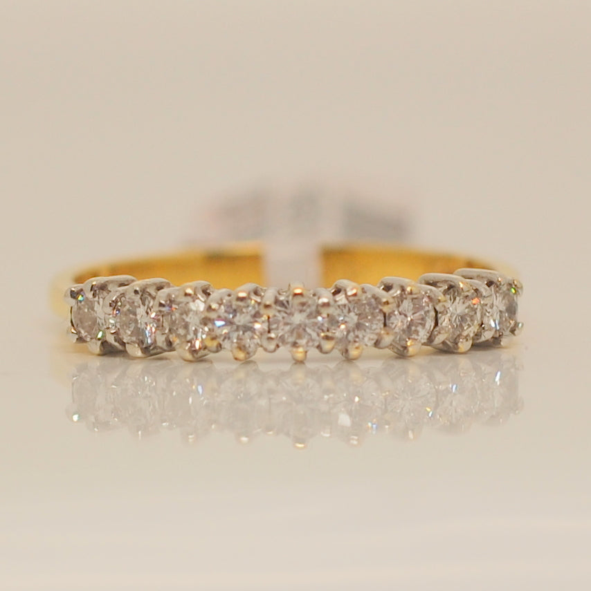 18ct Nine Stone Eternity .40ct Diamond Ring