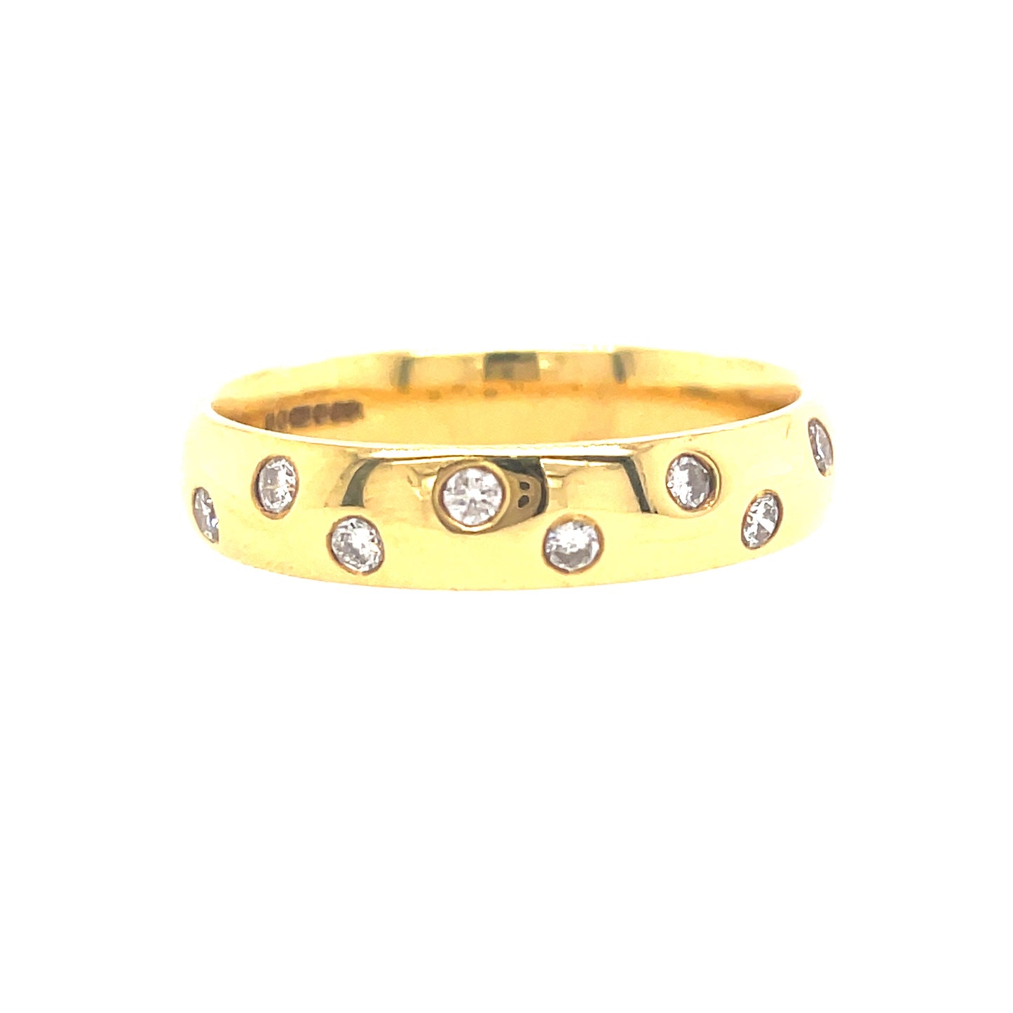 18ct Eight Stone .24ct Diamond Ring