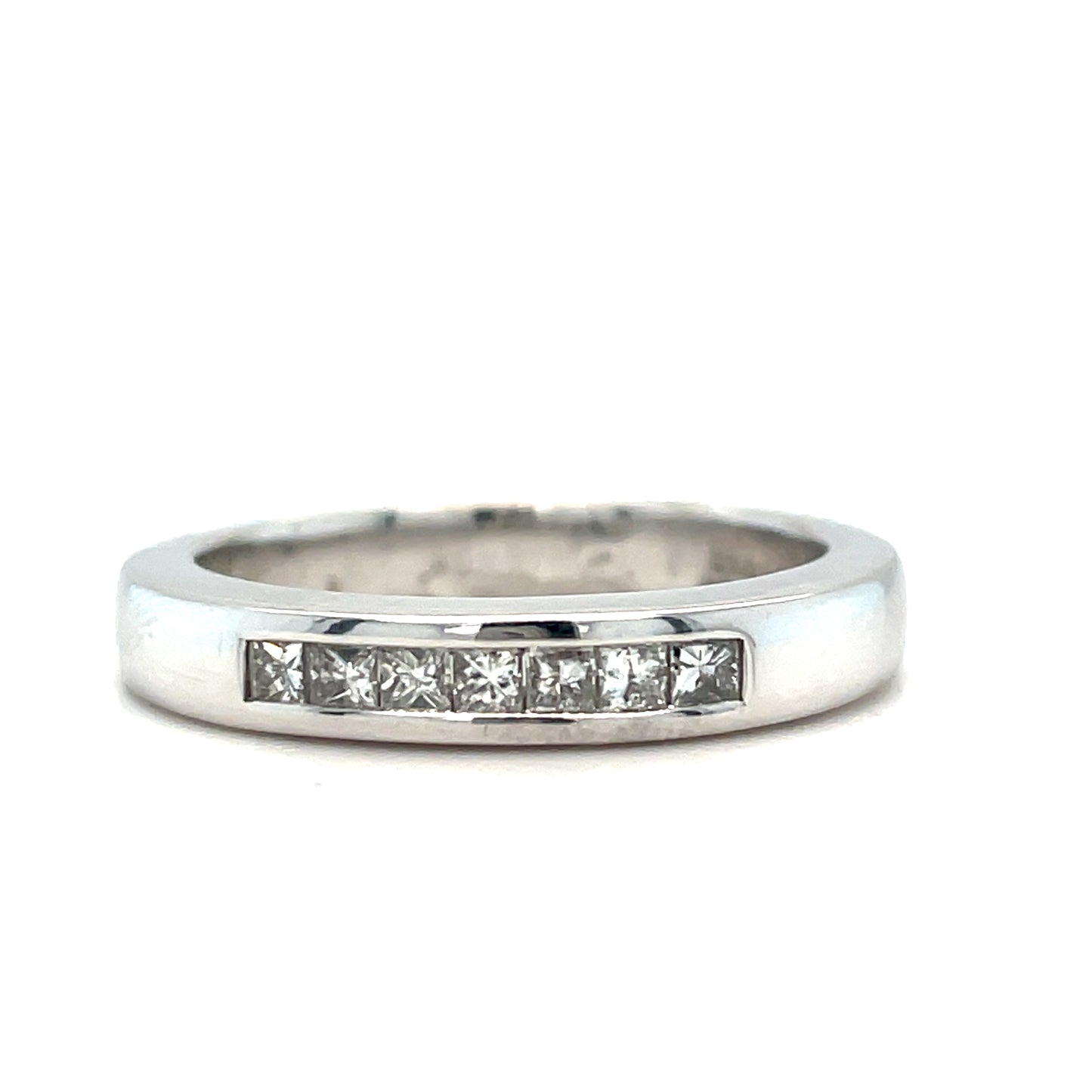 9ct White Gold Seven Stone Eternity .23ct Diamond Ring
