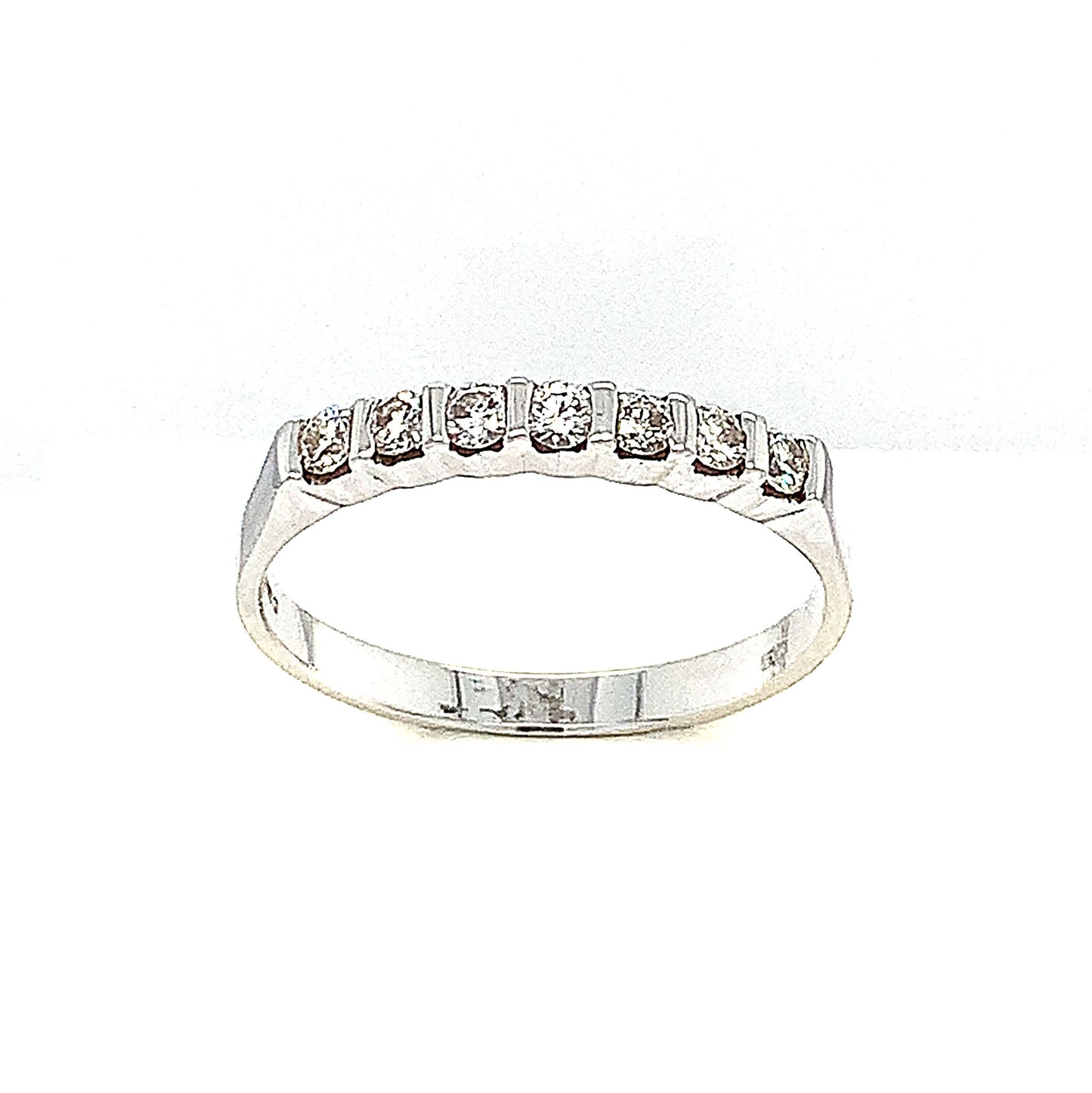 18ct White Gold Seven Stone Eternity .25ct Diamond Ring