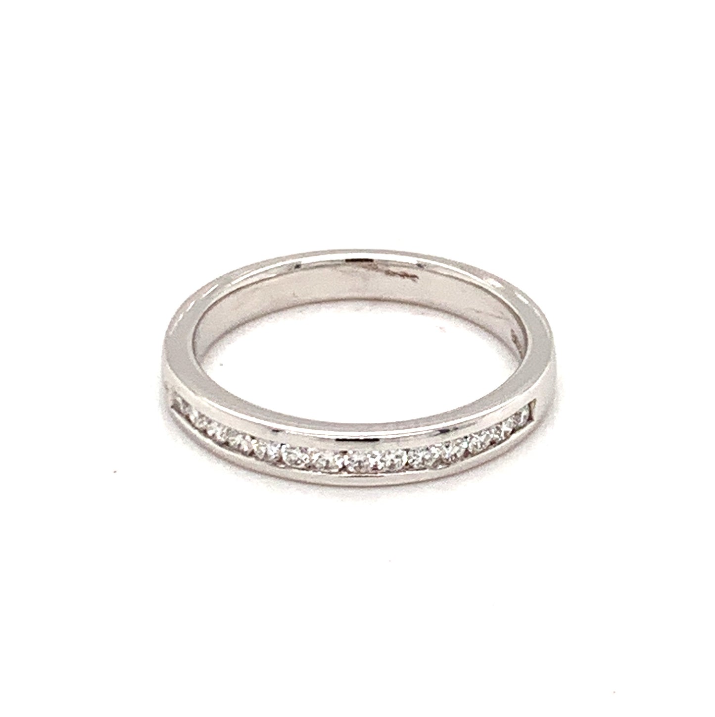 18ct White Gold Fourteen Stone Eternity .23ct Diamond Ring