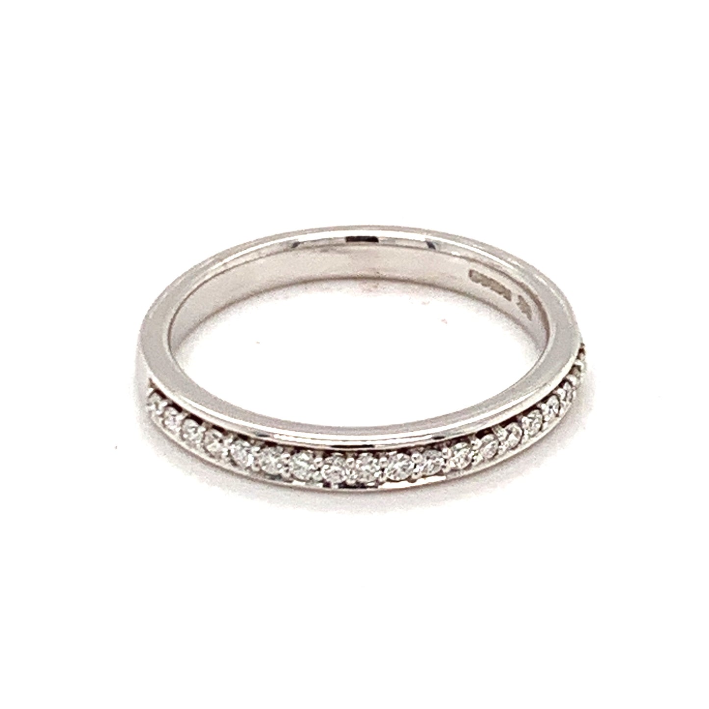18ct White Gold Eternity .19ct Diamond Ring