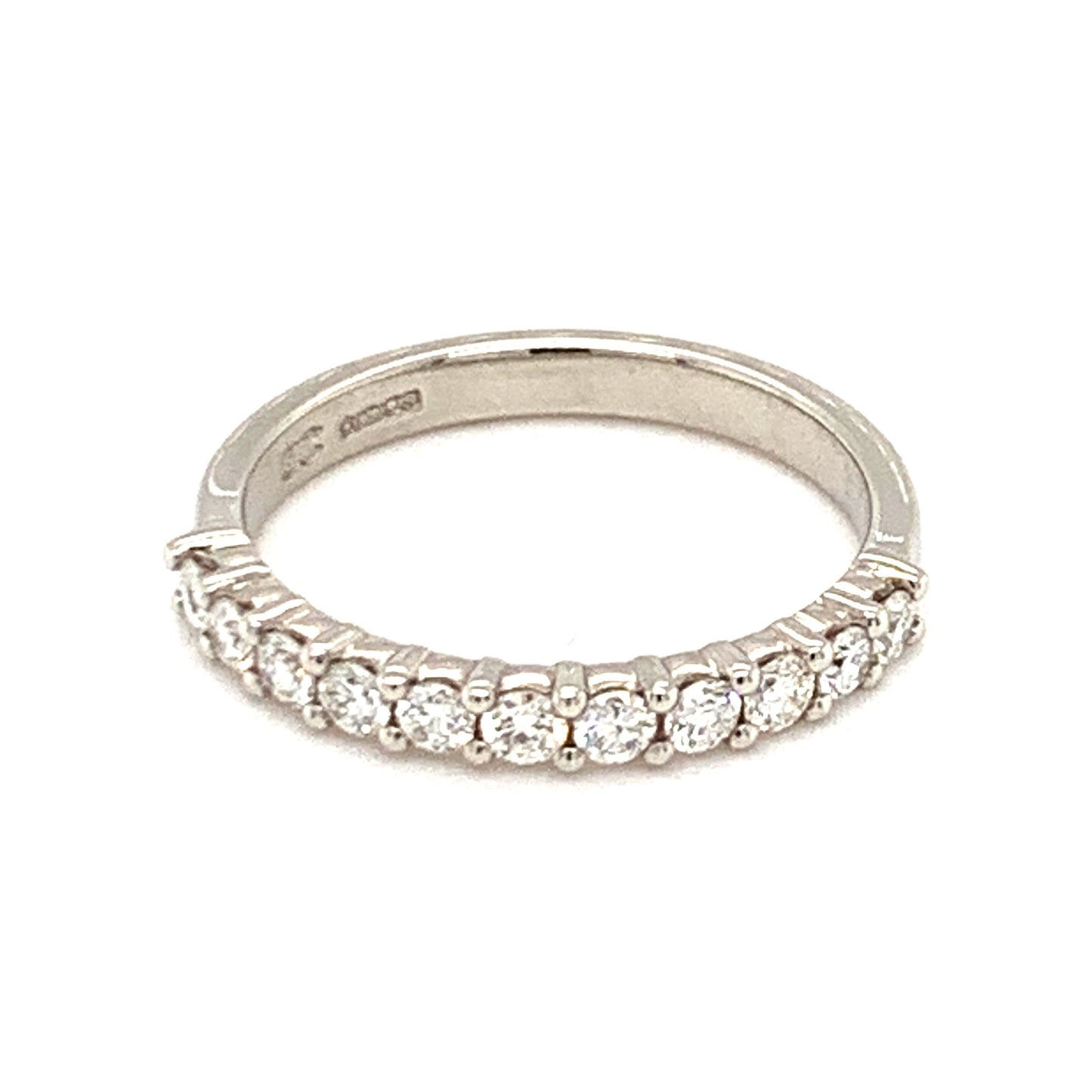 Platinum Eleven Stone Eternity .50ct Diamond Ring