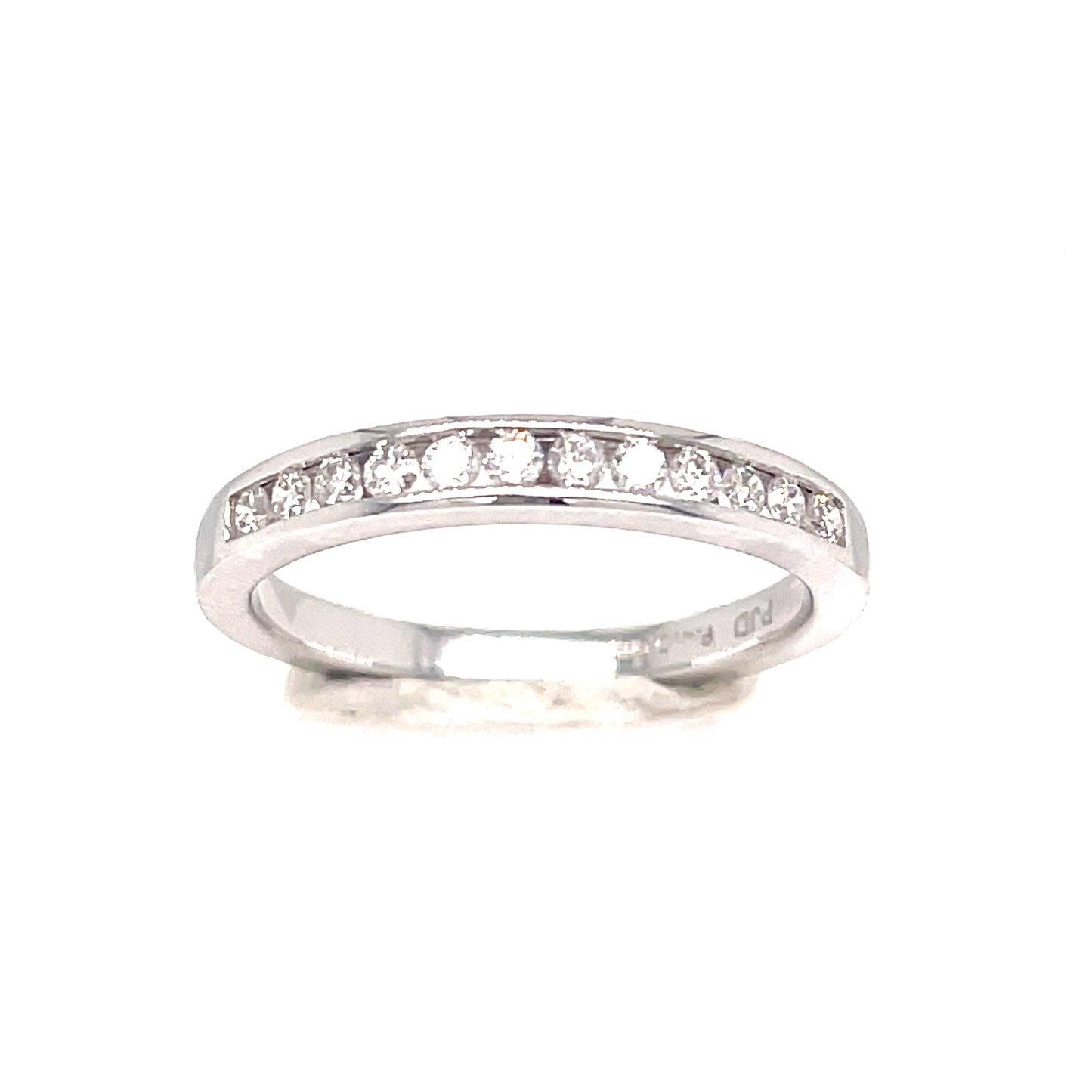 18ct White Gold Twelve Stone Eternity .23ct Diamond Ring