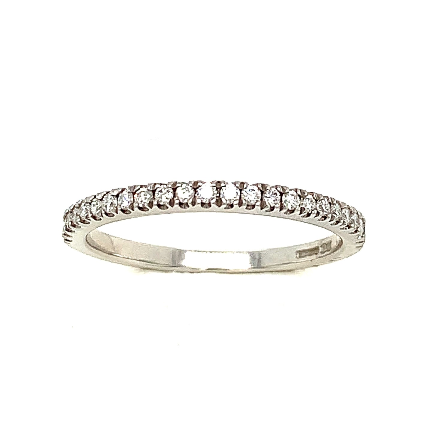 Platinum 24 Stone Claw Set Diamond Eternity Ring .20ct