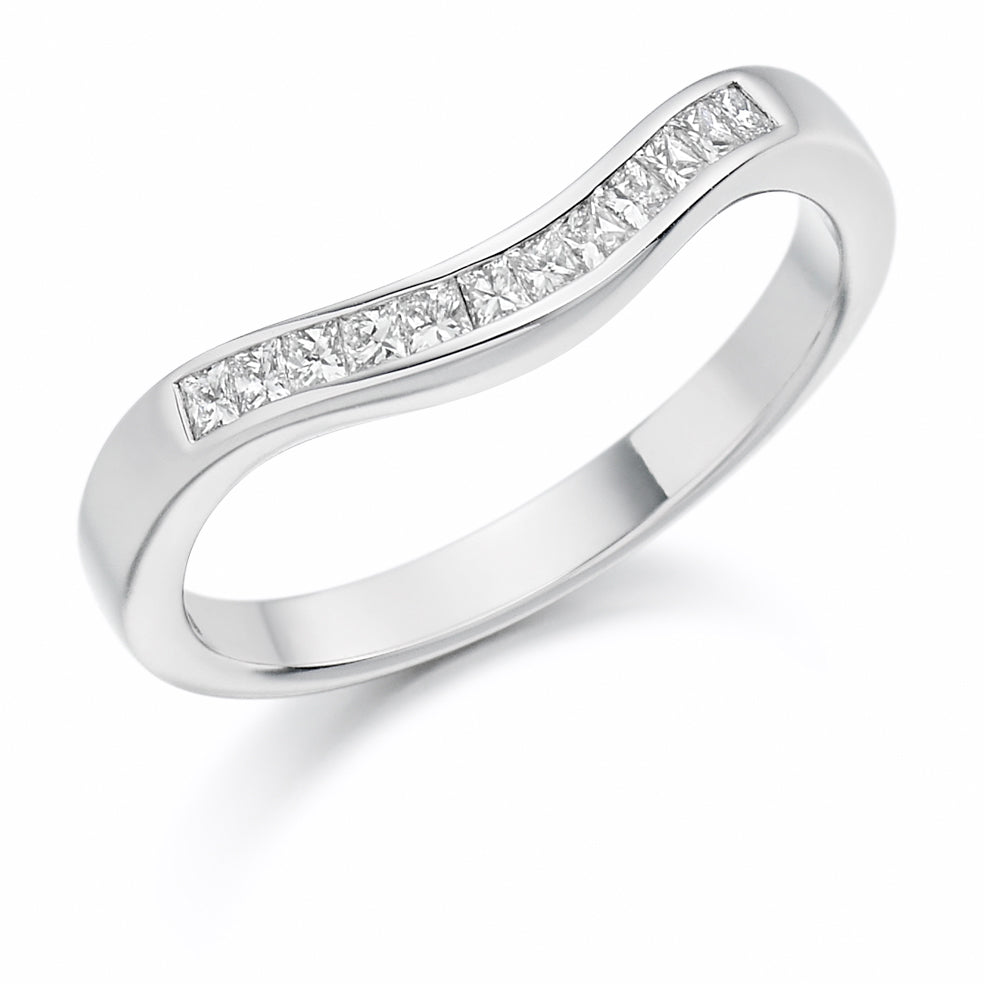 9ct Et Wh 12st Curve .25