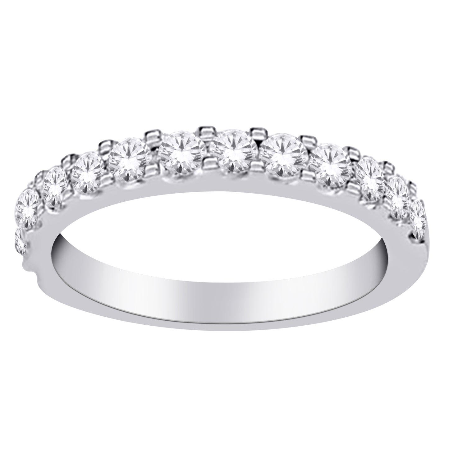 9ct White Gold 19 Stone Eternity .33ct Diamond Ring