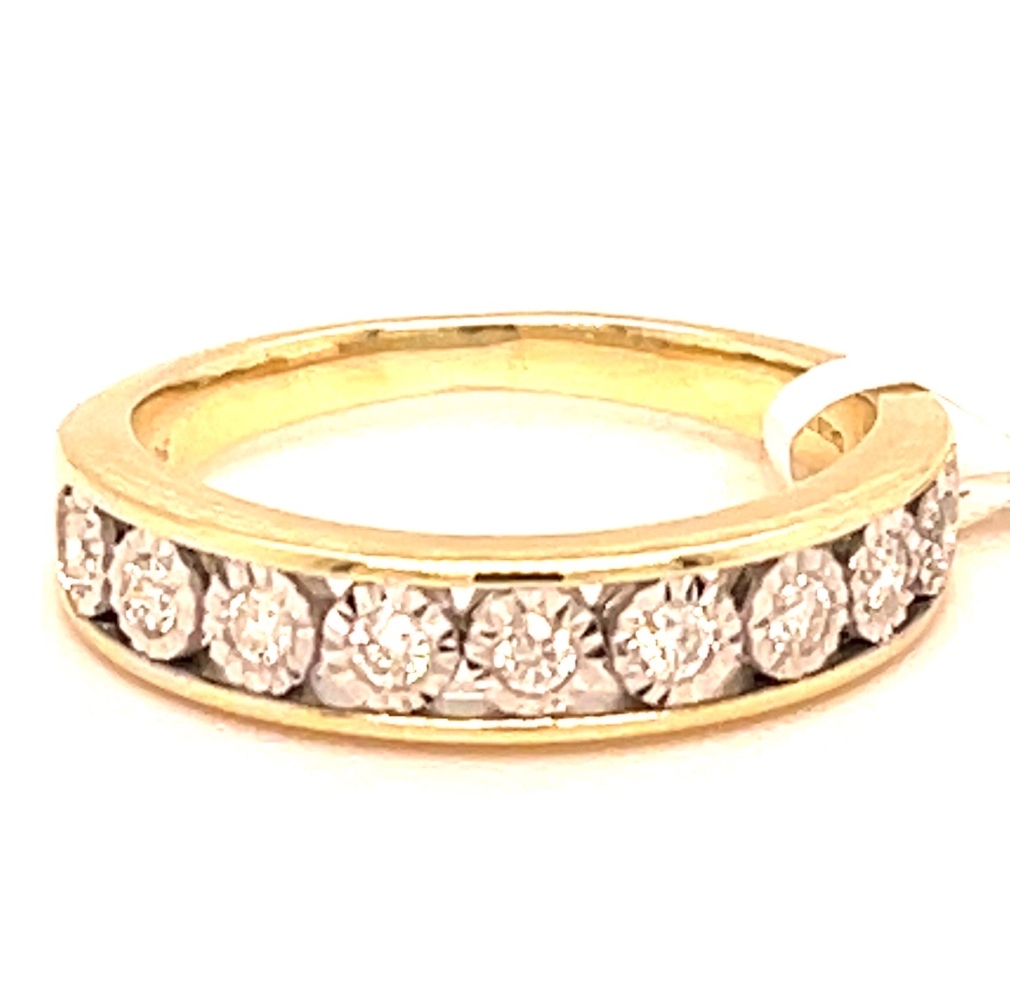 9ct Illusions Set Eternity Diamond Ring .21ct