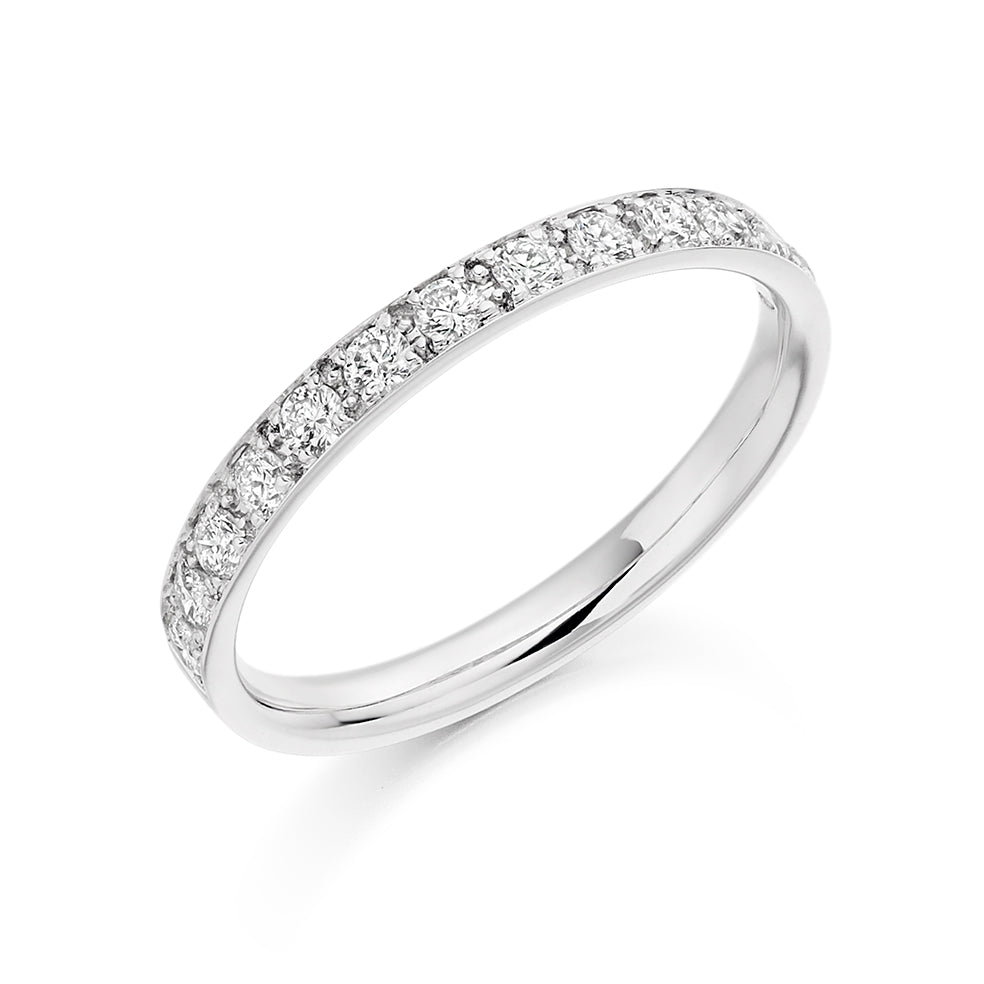 9ct White Gold Eternity 13 Stone .40carat Diamond Ring