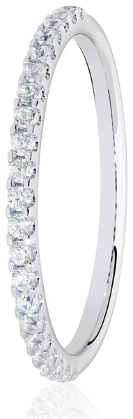 9ct Ring Wh .12 Rd Brill