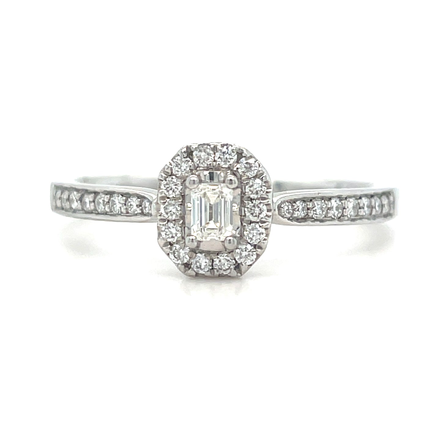 9ct Wh Em Clus Dia Sh .20