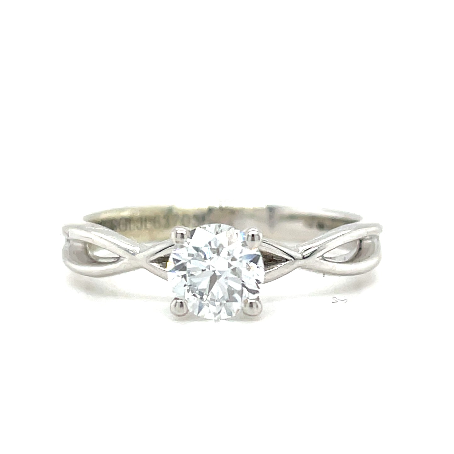 9ct Sol Wh Opn Twst Di.50
