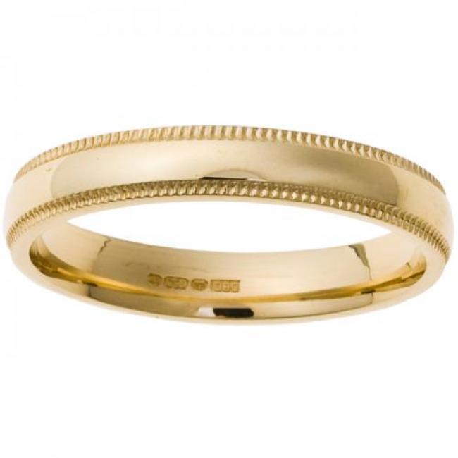 9ct Gold 6mm Fancy Wedding Band