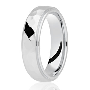 Argent Wed 6mm Hammered