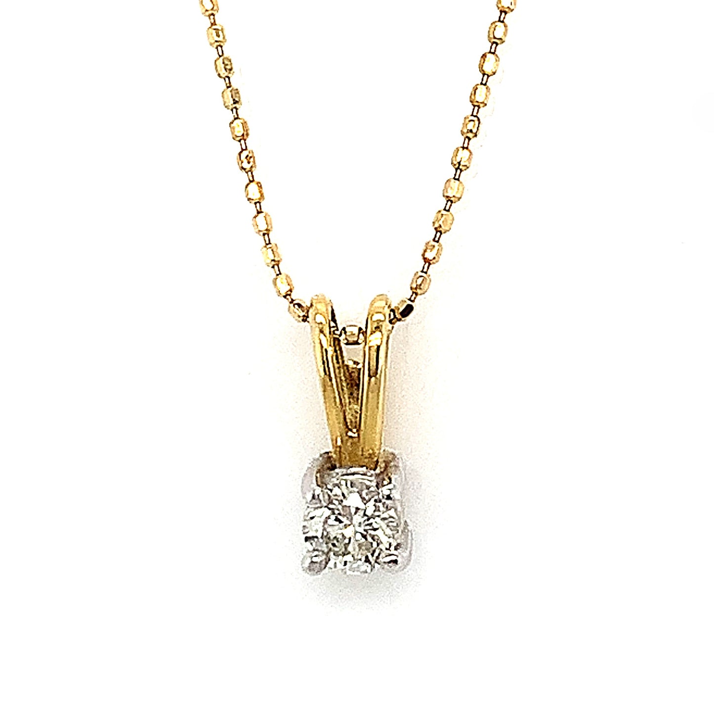18ct Diamond Solitaire Pendant