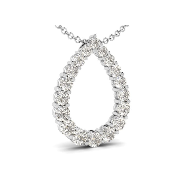 9ct Pnd Wh Di Pear .85ct