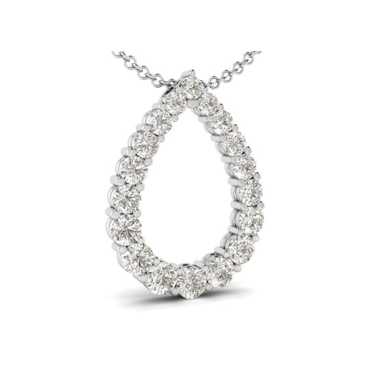 9ct Pnd Wh Di Pear .85ct