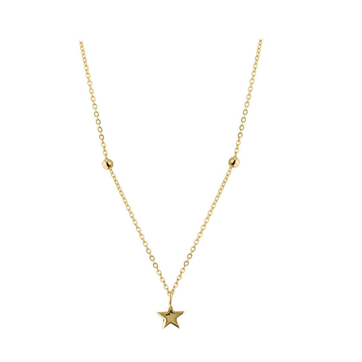 9ct Star And Ball Necklet