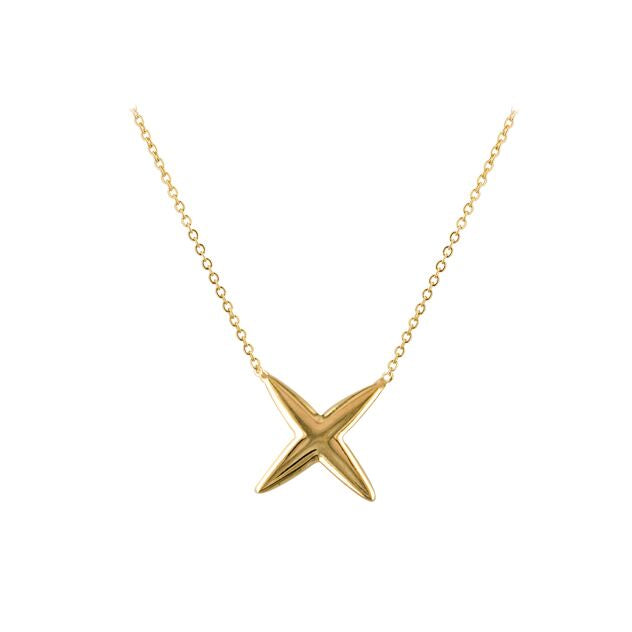 9ct X Shape Necklet