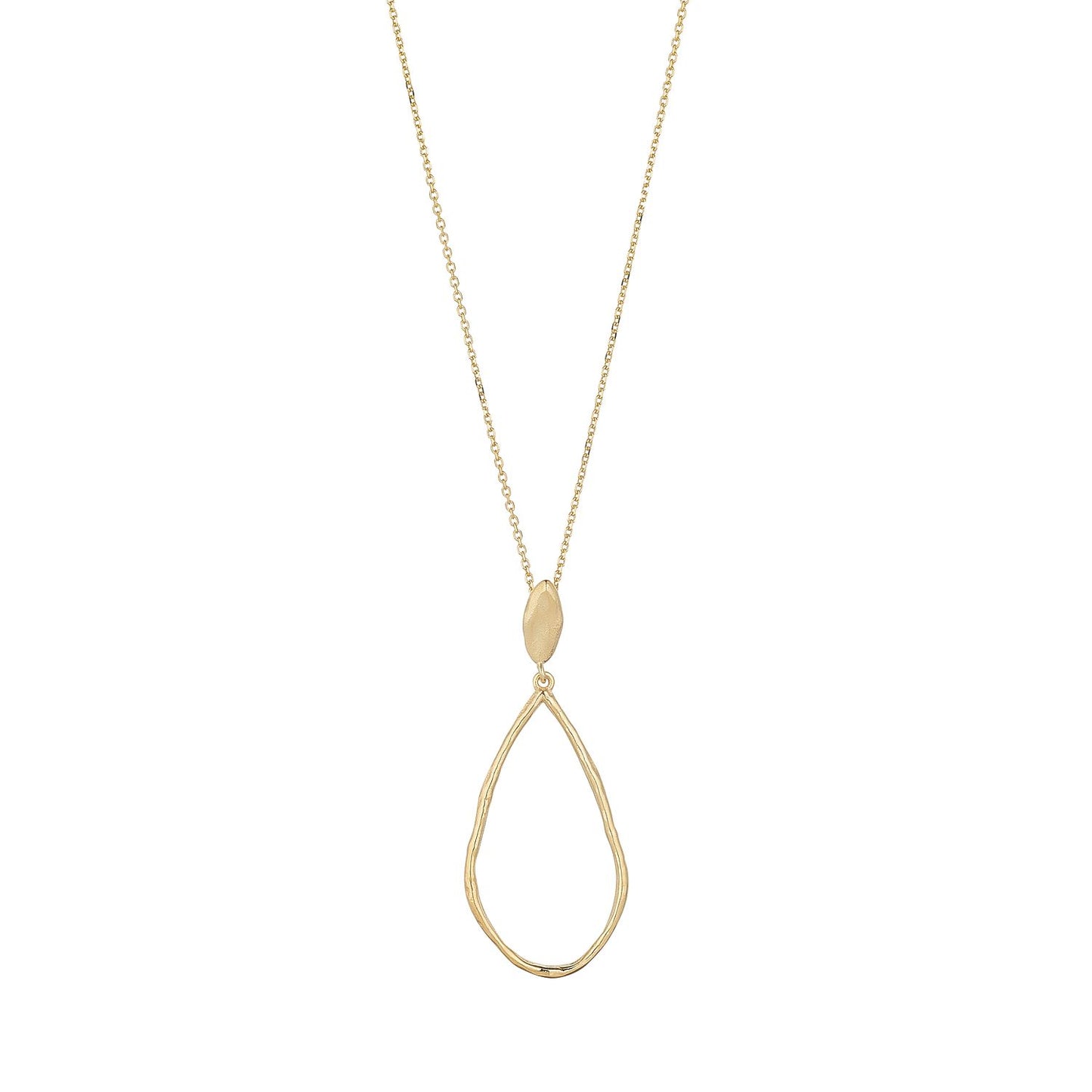 9ct Open Tear Necklet