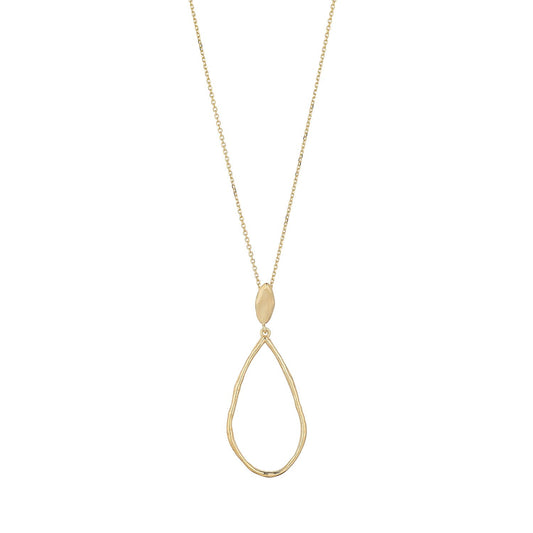 9ct Open Tear Necklet