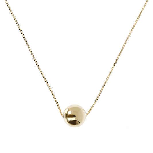 9ct Necklet With Ball Detail