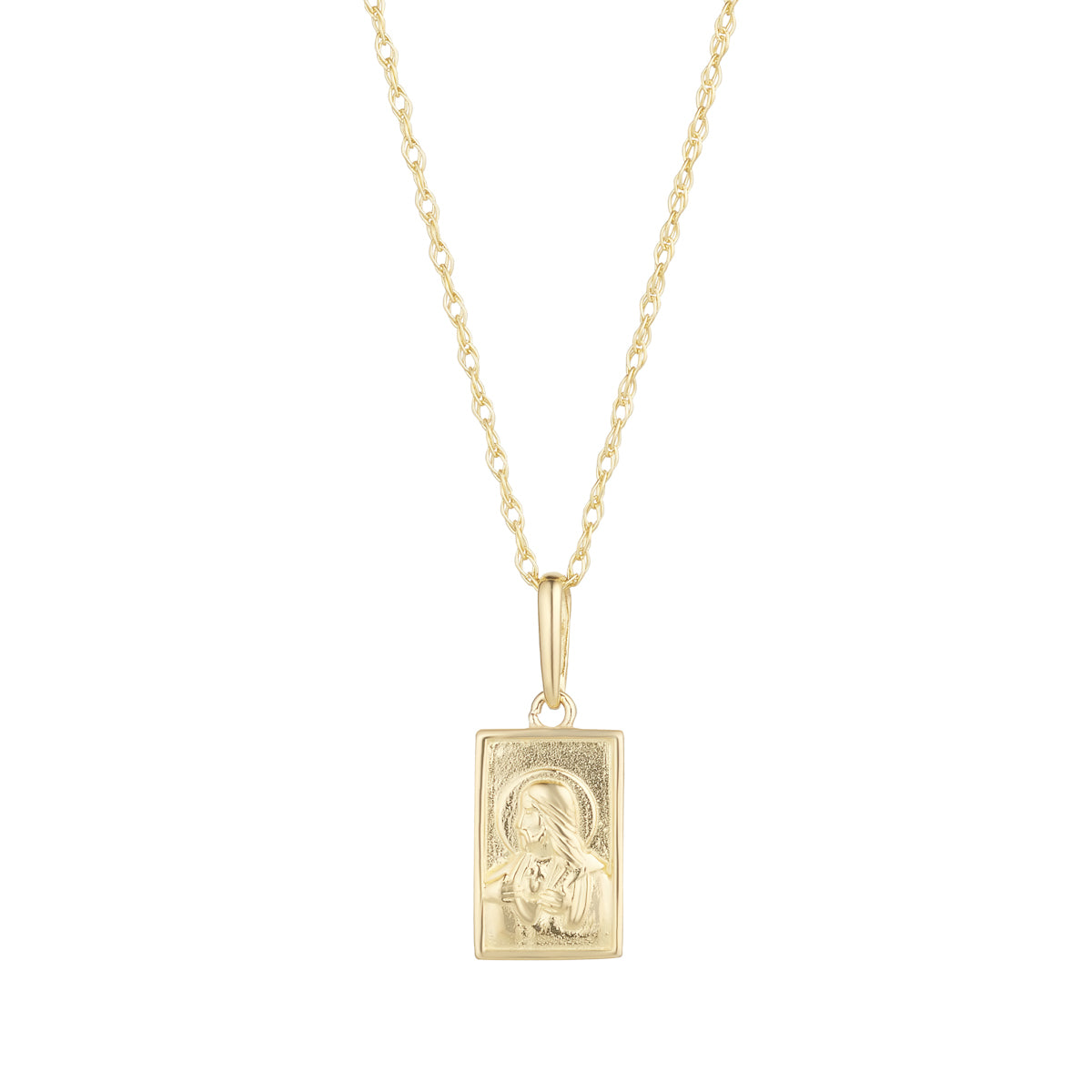 9ct Double Sided Small Medal Necklet