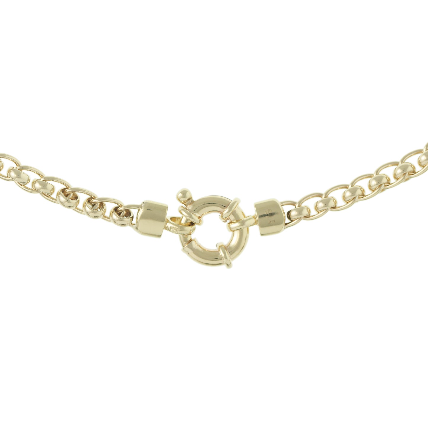 9ct Round Belcher Link Bracelet