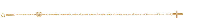 9ct Brac Rosary 7.5'