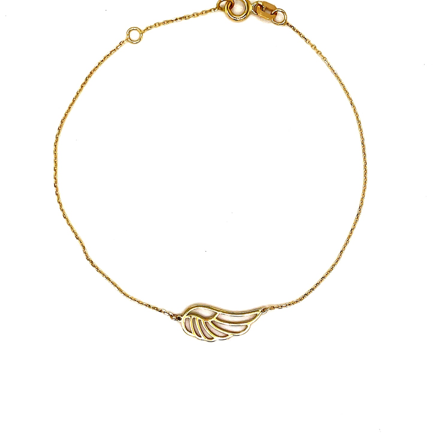 9ct Open Angel Wing Bracelet