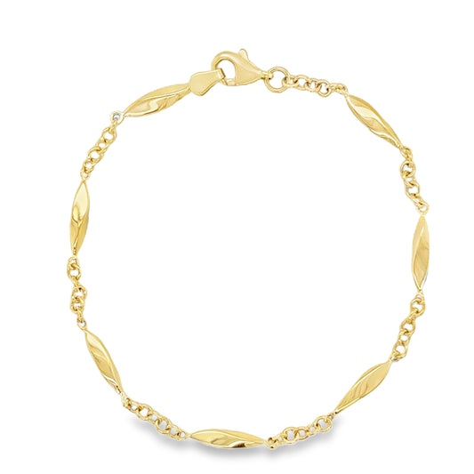 9ct Plain Twist Bracelet