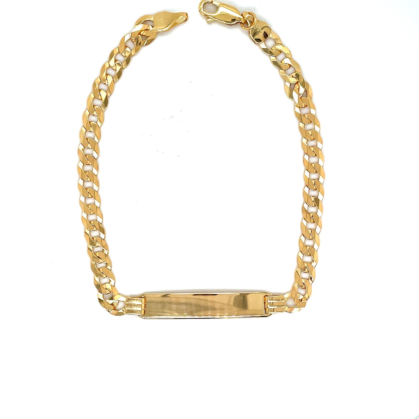 9ct Flat Id Curb Bracelet