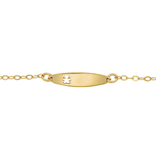 9ct Oval I.D Babies Bracelet