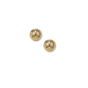 9ct Gold Polished 6mm Ball Stud