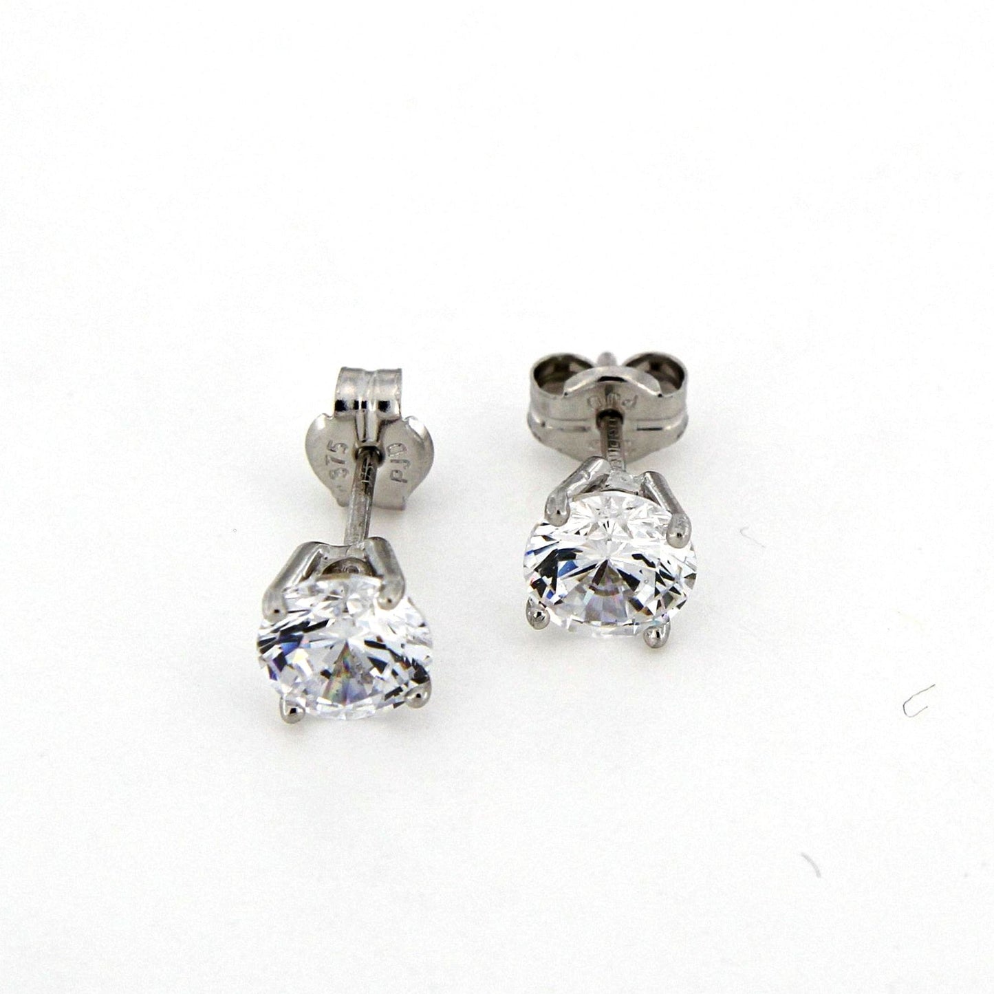 9ct White Gold Cubic Zirconia Earrings