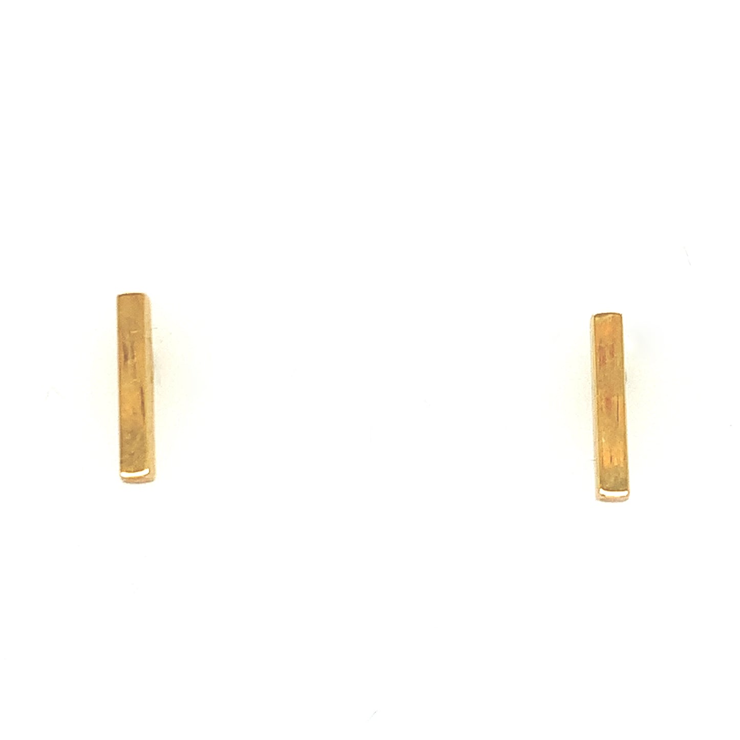 9ct Plain Bar Earrings