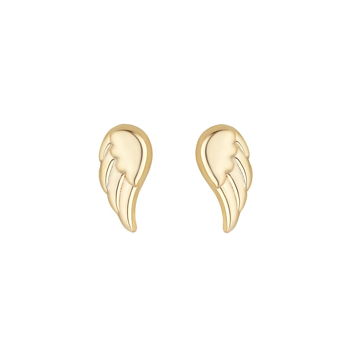 9ct Angel Wing Stud Earring