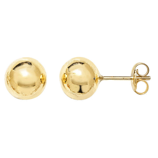 9ct Earring 7mm Ball Stud