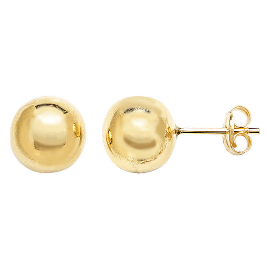 9ct Earring 8mm Ball Stud