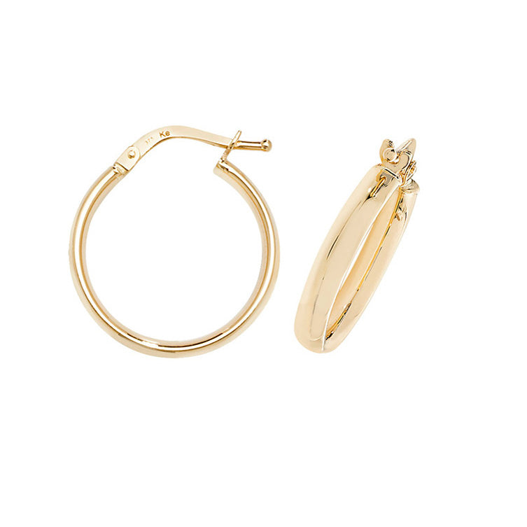 9ct 18mm Hoop Earrings