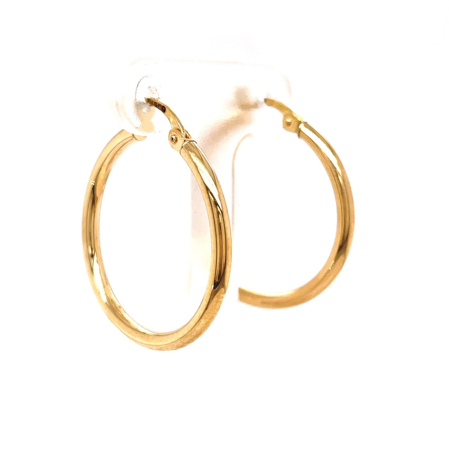 9ct 22mm Polished Tube Hoop Earring