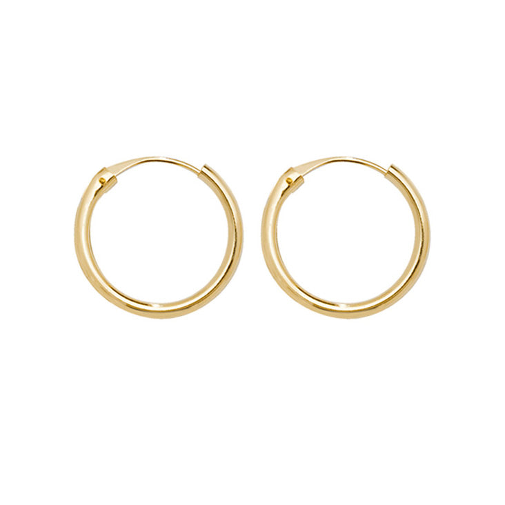 9 Ct 12mm Sleeper Earring